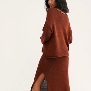 Free People Winter’s Sun Sienna Sweater Skirt